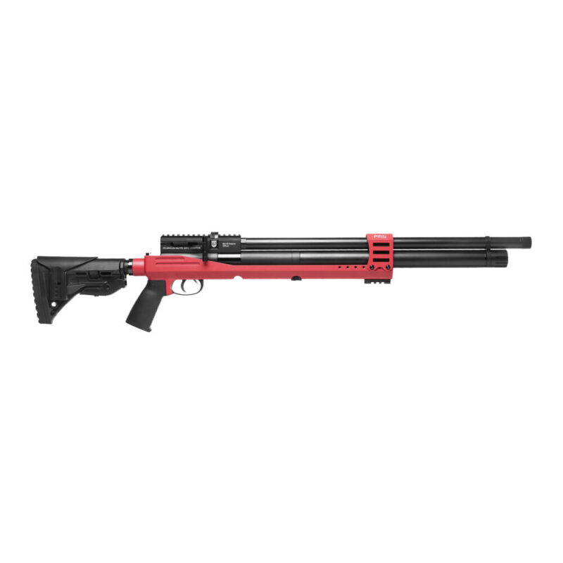 JTS Group Airacuda PRS Max Air Rifle .25 Caliber Pellet 920 Feet Per Second 18″ Barrel Red and Black
