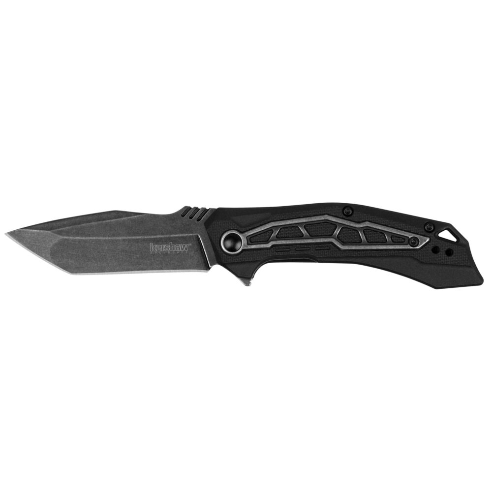 Kershaw Flatbed Folding Knife/Assisted Open 3.1″ Blade 8Cr13MoV Steel Black G10 Grip