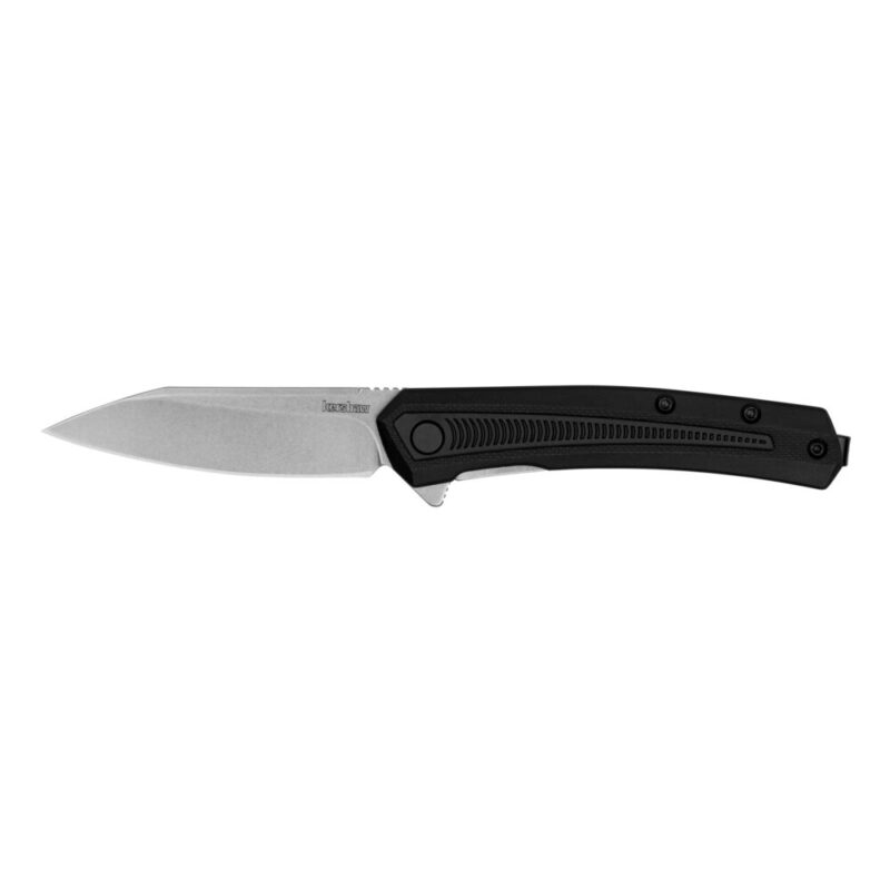 Kershaw Raygun Folding Knife 2.8″ Reverse Tanto Blade 4Cr14 Blade Steel Silver Blade