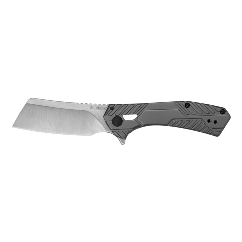 Kershaw Static 3.9″ Folding Knife 8Cr13MoV With Satin Flats Stainless Steel Handle with PVD Finish