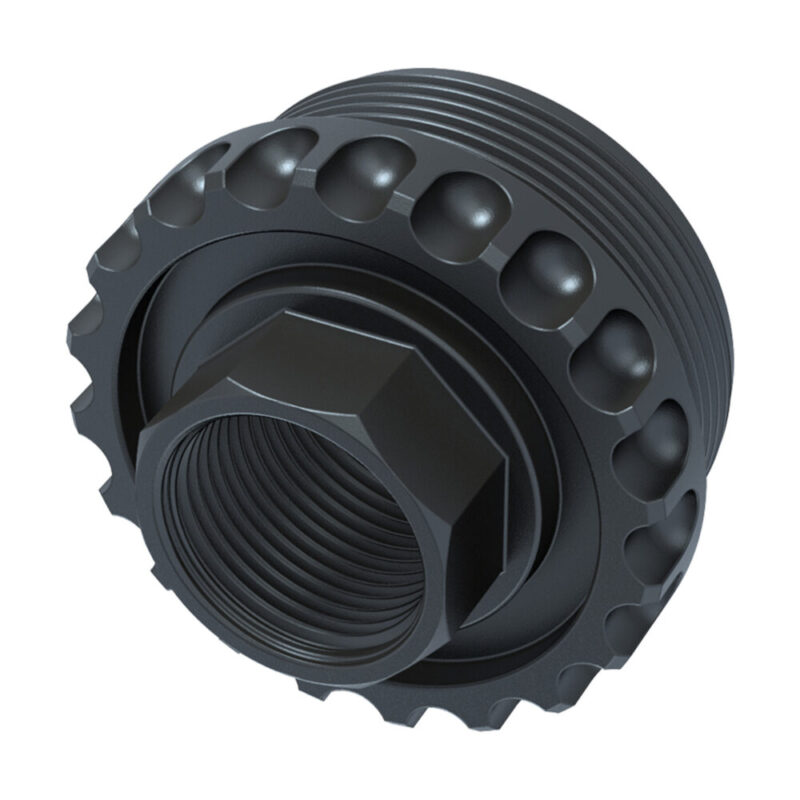LanTac USA LLC Adaptable Core Direct Thread HUB Adapter 5/8X24 Thread Pitch Black