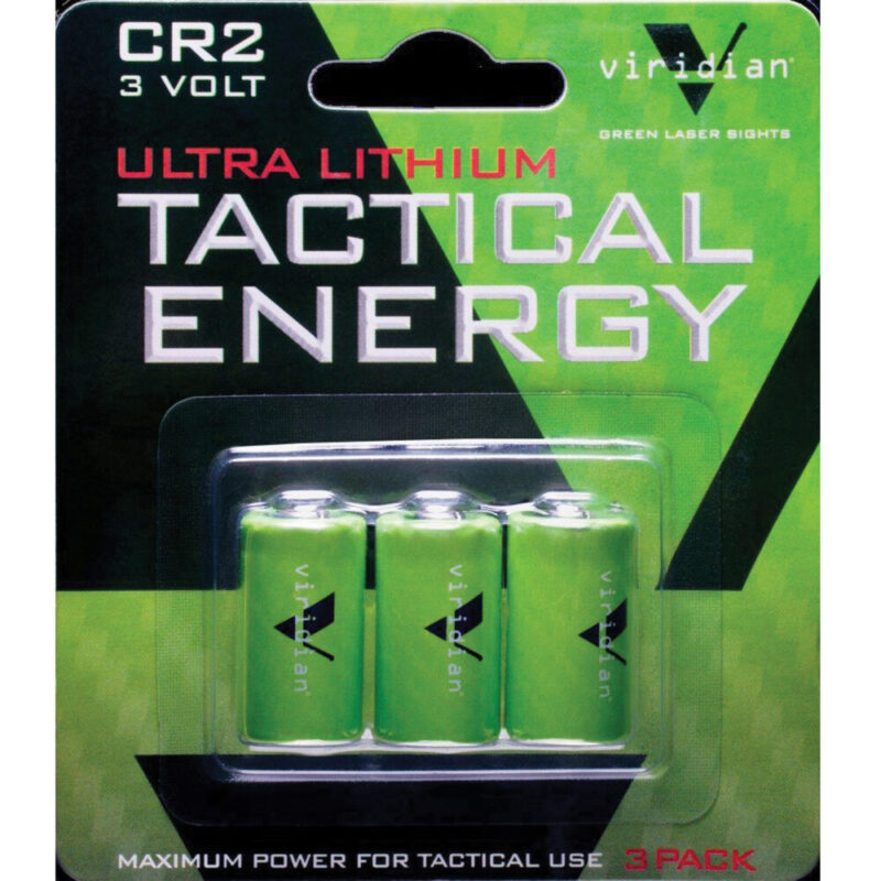 Viridian Weapon Technologies Battery CR2 Lithium Battery 3/Pack Green