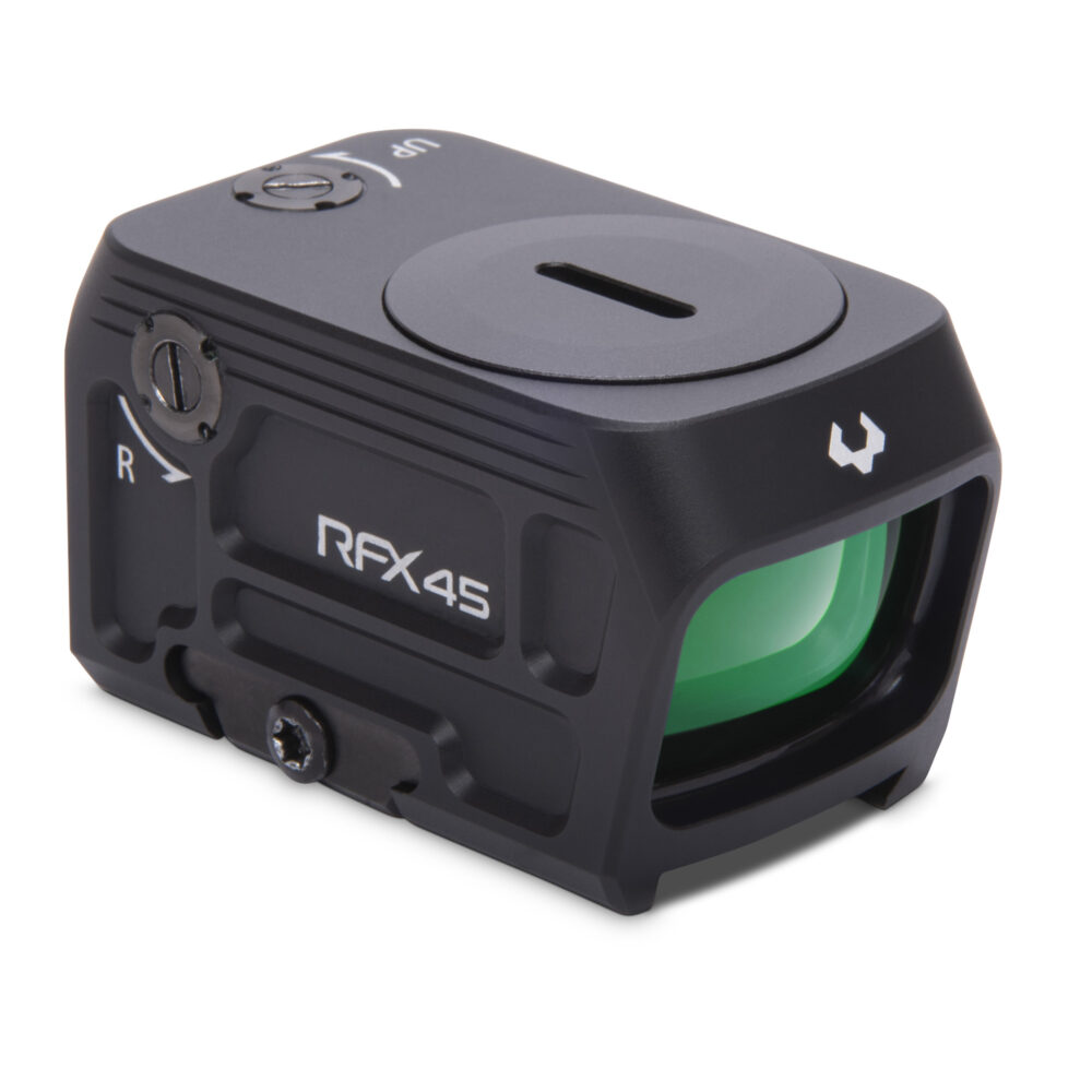 Viridian Weapon Technologies RFX45 Closed Emitter Optic 3 MOA Green Dot 1x24mm Objective Black