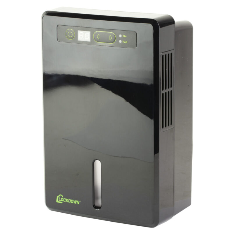 Lockdown Automatic Dehumidifier Compact 600ML Tank Capacity Black