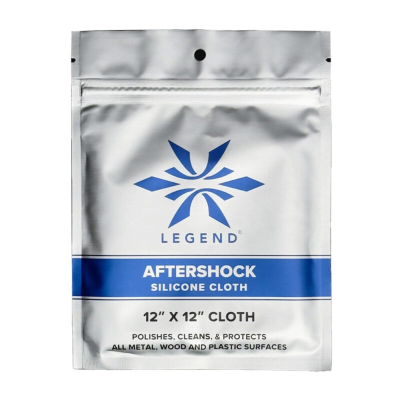 Legend Outdoor Gear Aftershock Silicone Cloth 100% Cotton Flannel 12″x12″ Black