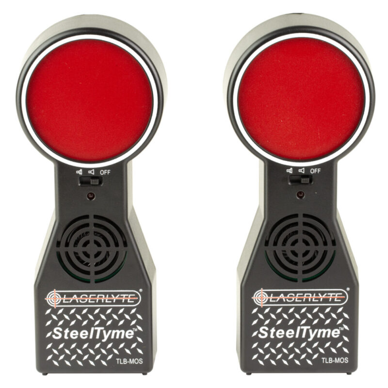 LaserLyte SteelTyme Laser Training Target 2 Pack Black and Red