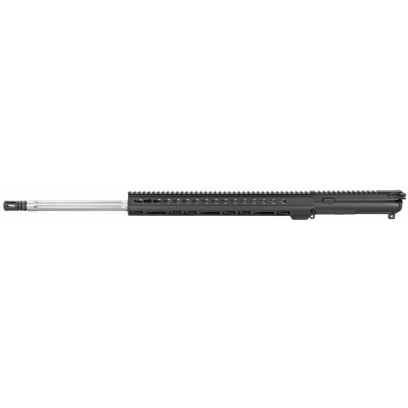 Luth-AR 24″ Bull Barrel Complete Upper Assembly 223 Remington 15″ Palm Handguard Keymod Fits AR-15 Black Finish
