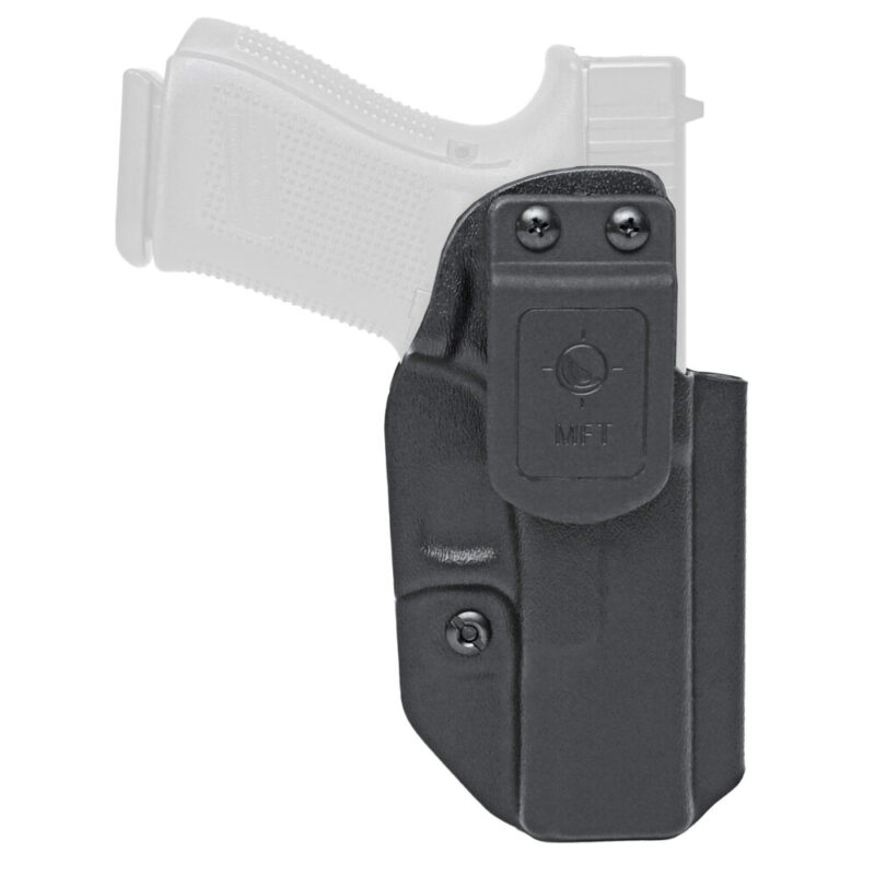 Mission First Tactical Ultra Low-Ride Inside Waistband Holster Fits Glock 19/19X/45/44 Gen 1-6 Includes 1.5″ Belt Clip Black