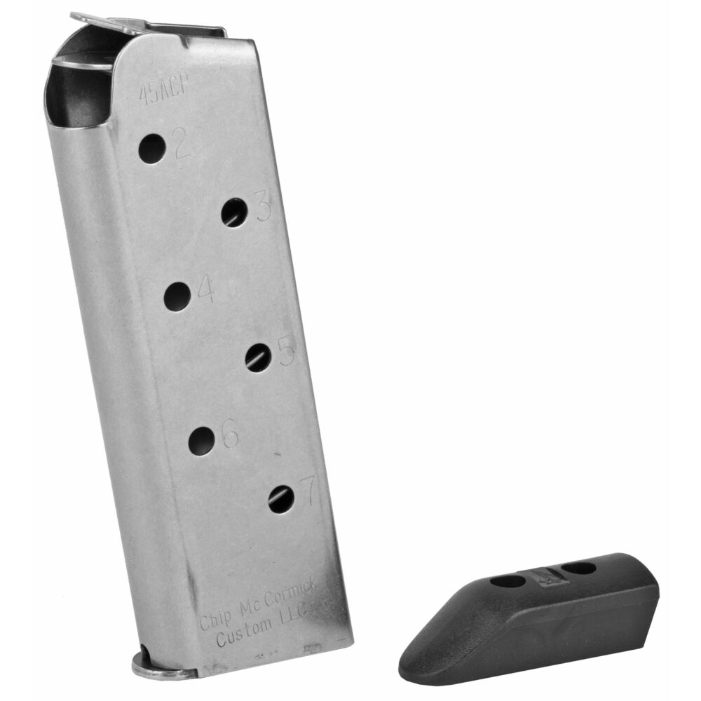 CMC Products Match Grade Magazine 45ACP 7 Rounds Fits Officer Size 1911 Stainless