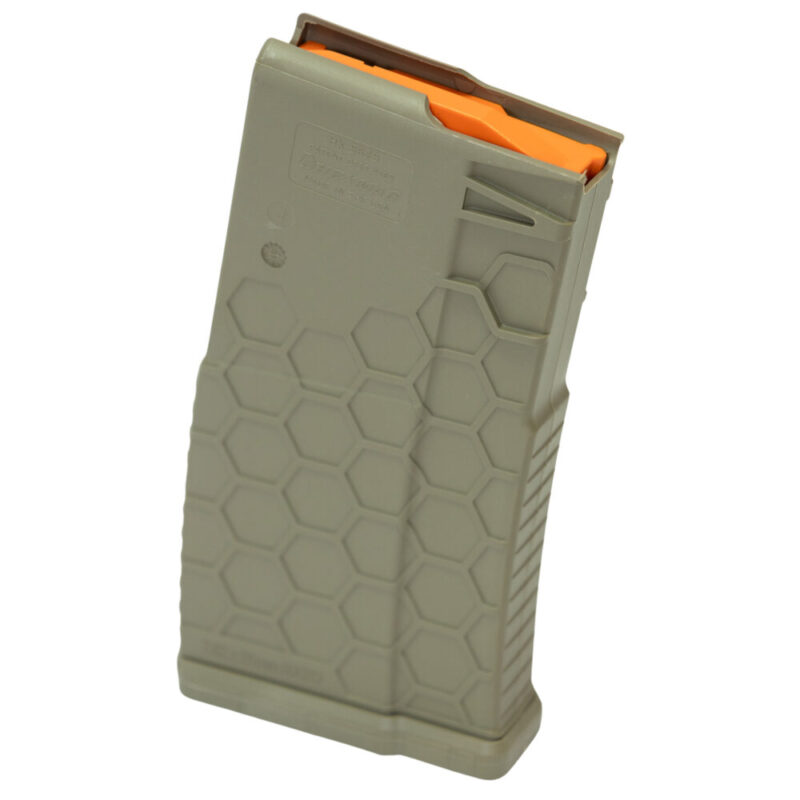 HEXMAG Magazine 308 Winchester/7.62 NATO 10 Rounds Fits DPMS/SR25/LaRue OBR Flat Dark Earth