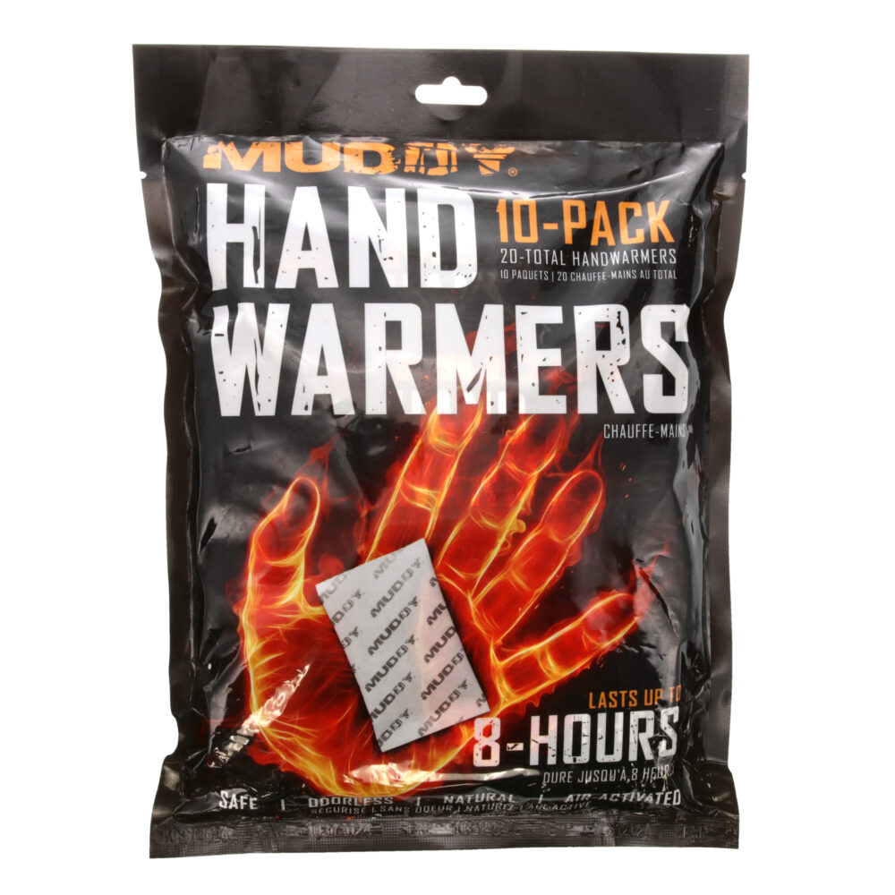 Muddy Disposable Hand Warmer 10 Pack Orange and Black