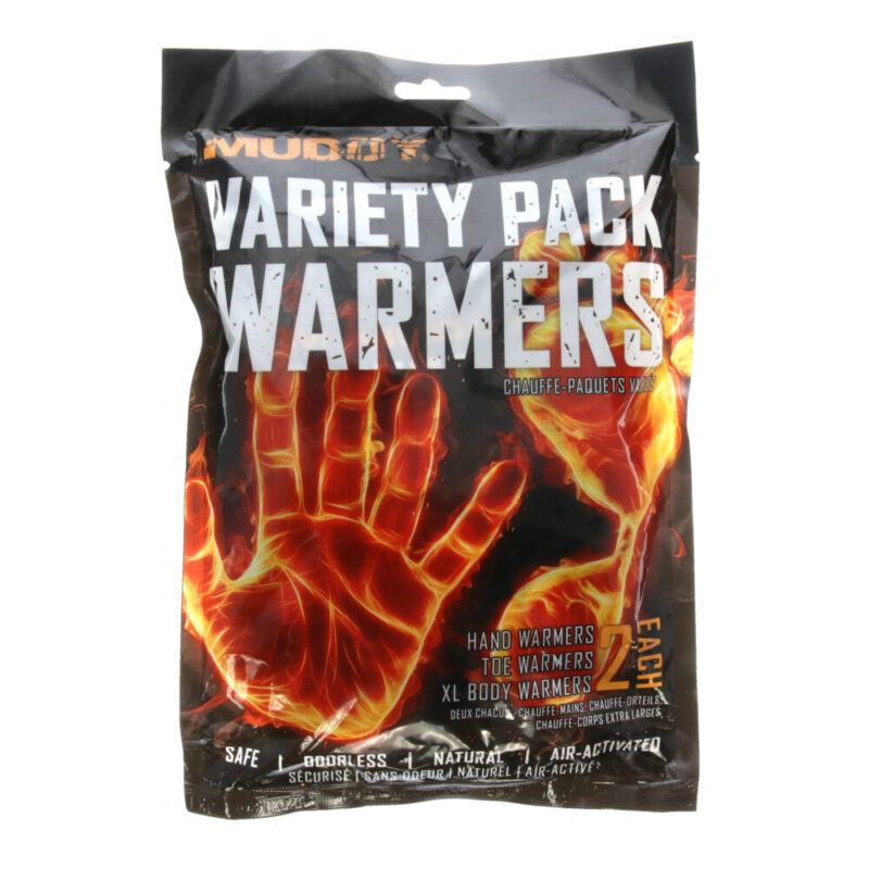 Muddy Disposable Warmers (2) Hand Warmers (2) Toe Warmers (2) XL Warmers Orange and Black