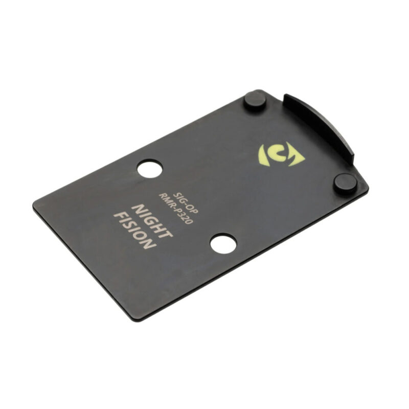 Night Fision Pistol Optic Plate Fits Optic Ready Sig P320 Trijicon RMR/Holosun 507C Black