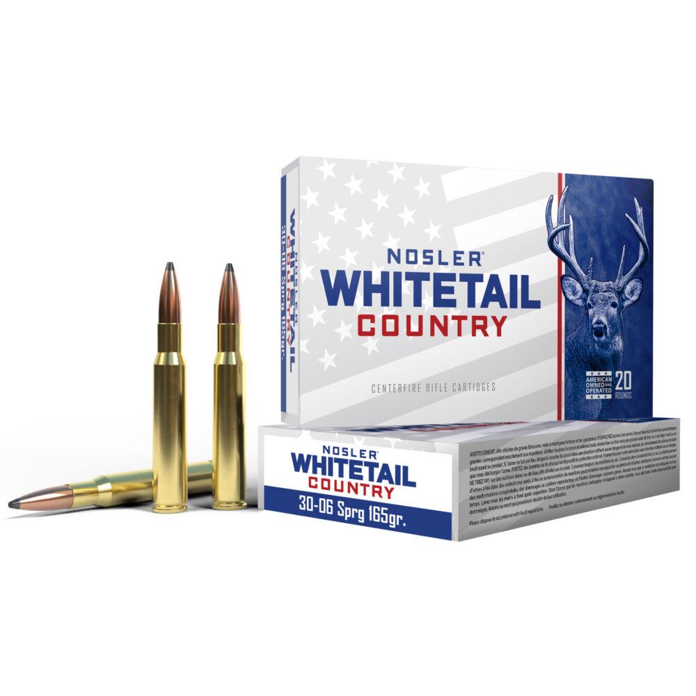 Nosler Whitetail Country 30-06 Springfield 165 Grain 20 Round Box