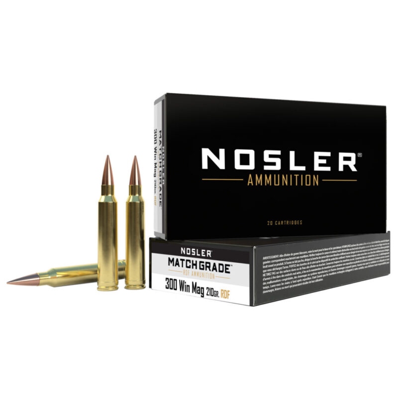 Nosler Reduced Drag Factor 300 Winchester Magnum 210 Grain 20 Round Box