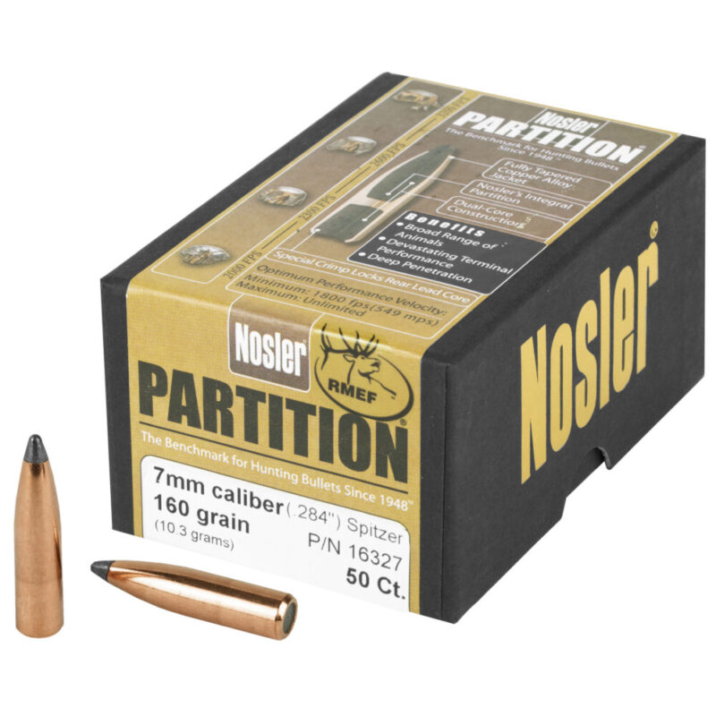 Nosler Partition 7MM 160 Grain 50 Count