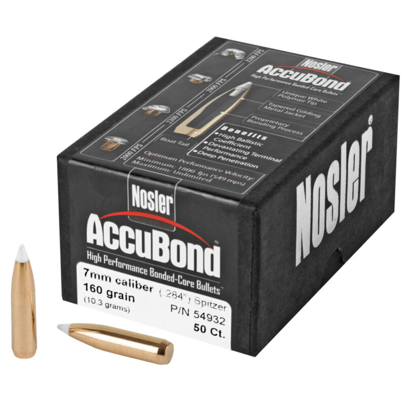 Nosler AccuBond 7MM 160 Grain 50 Count
