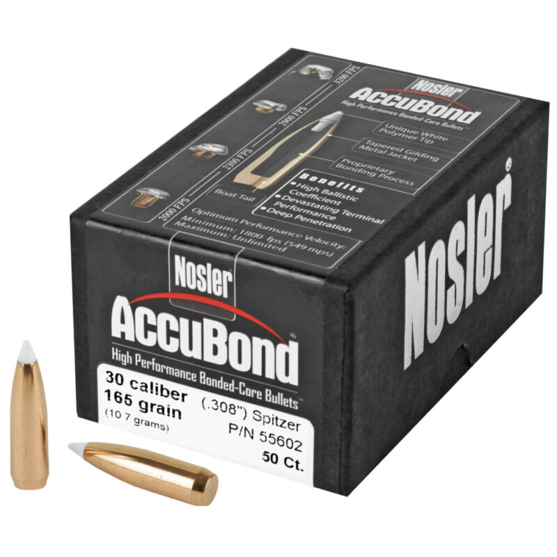 Nosler AccuBond 30 Caliber 165 Grain 50 Count