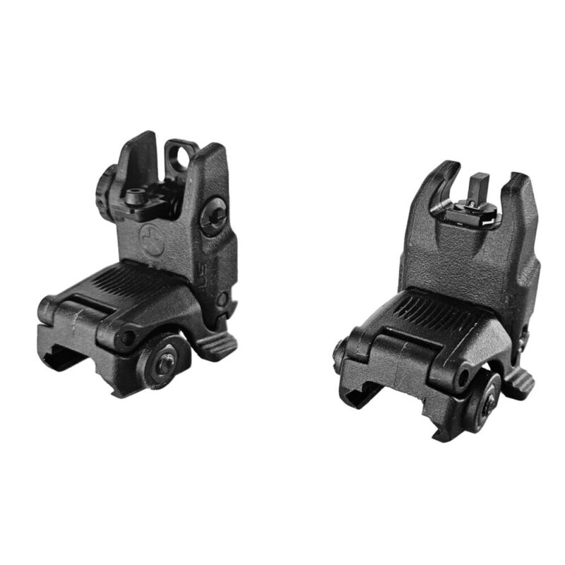 Hi-Viz Back Up Iron Sights Fits Picatinny Green Tritium Front Post