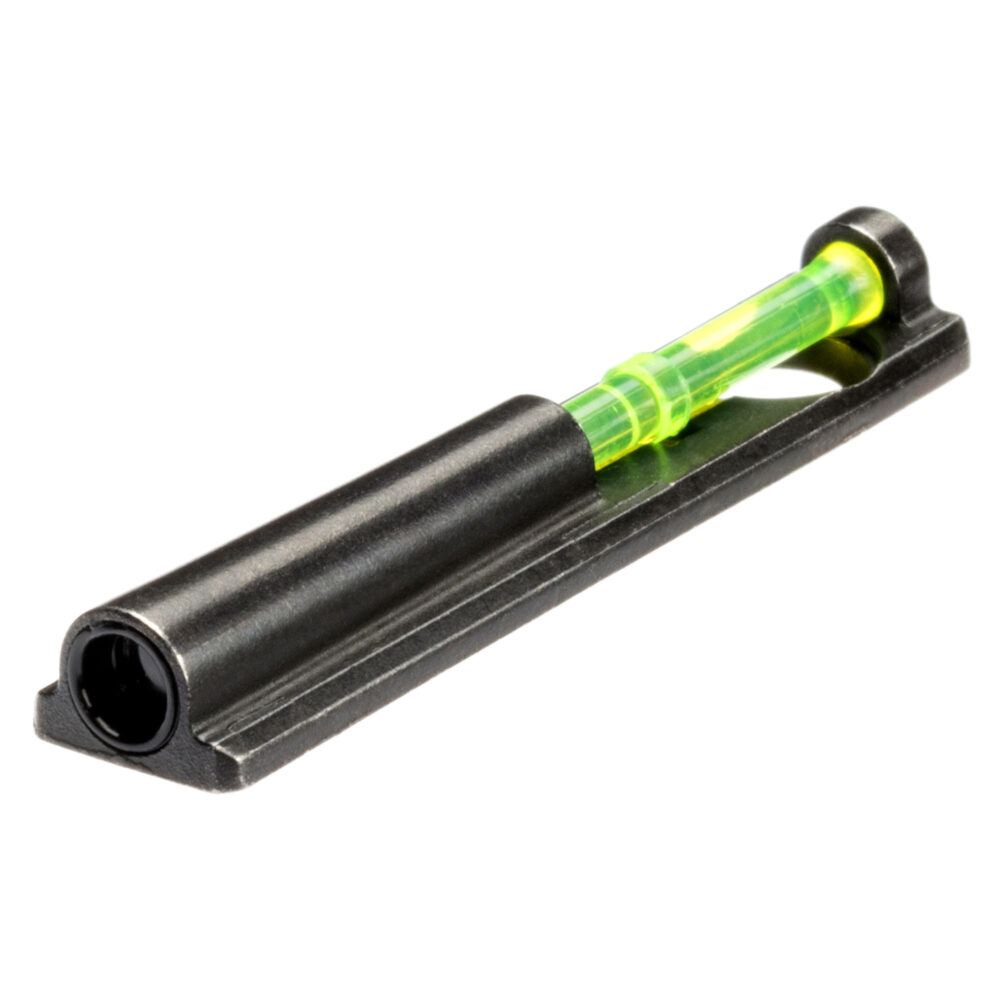 Hi-Viz Mangi-Hunter Interchangeable Magnetic Shotgun Sight with cross-eye dominant correcting technology. Fits most vent-ribbed shotguns wit
