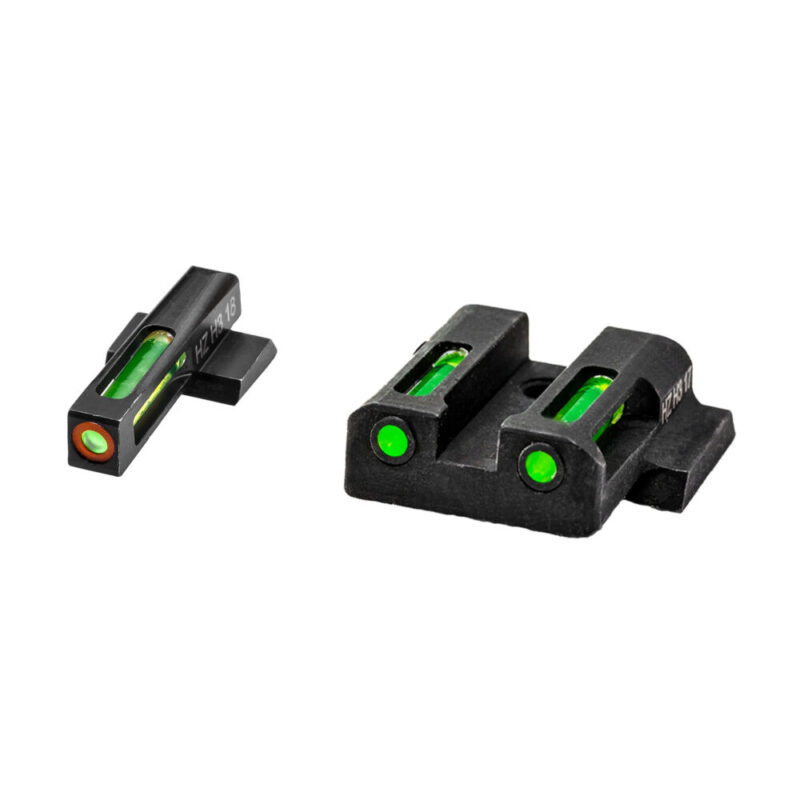 Hi-Viz LiteWave H3 Tritium Night Sights Green Front w/Orange Front Ring