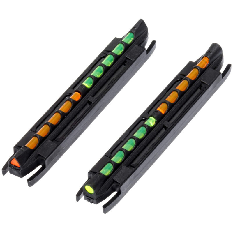 Hi-Viz Two-In-One Magnetic Shotgun Sight with Reversible Green & Orange LitePipe. Fits shotguns with ribs from .218″ to .328″ (7/32″ to 5/16