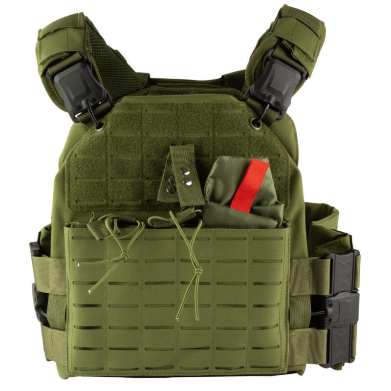 NcSTAR Quick Release Laser Cut Plate Carrier Size Medium-2XL Green