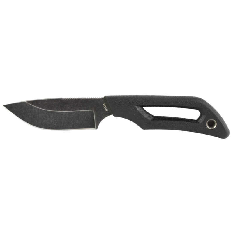 Outdoor Edge Pivot Fixed Blade Knife 2.5″ Blade 8Cr13Mov Stainless Steel Black