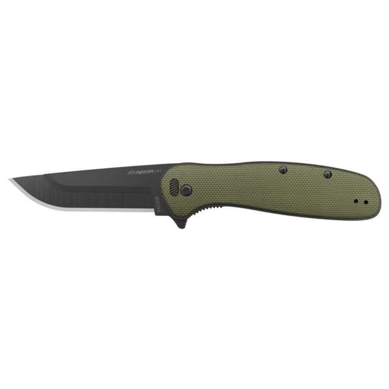 Outdoor Edge Razor VX2 Folding Knife 420J2 Stainless Steel Black Oxide Finish