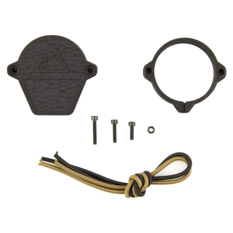 One Hundred Concepts Ruggedized Rear ScopeCap Lens Cover Fits 40.2mm Rear Optics Black