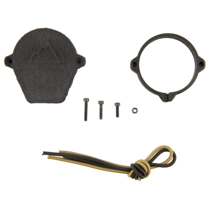 One Hundred Concepts Ruggedized Rear ScopeCap Lens Cover Fits 44.5-46.5mm Rear Optics Black