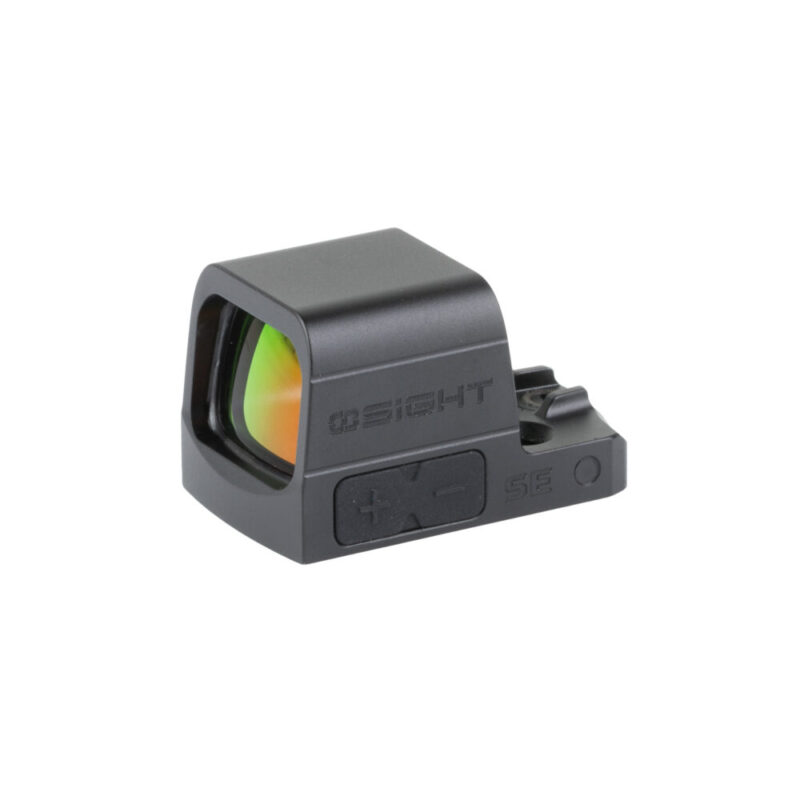 OSight SE Handgun Sight 2 MOA Red Dot and 32 MOA Circle Side Load CR1620 Battery Black