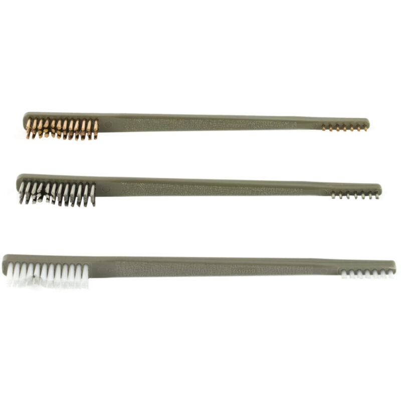Otis Technology All Purpose Brush 3 Each- Nylon 9 Brushes Total Stainless Steel