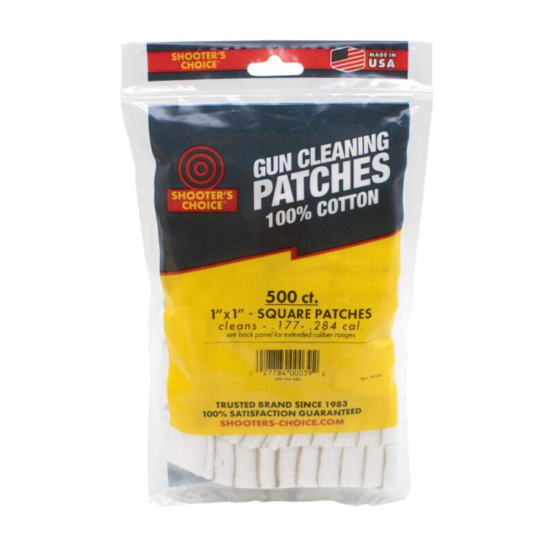 Otis Technology 1″ Square Cleaning Patch 500 Pack