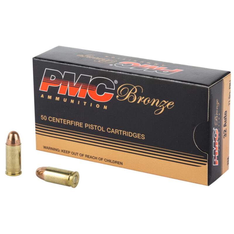 PMC Ammunition Bronze 32 ACP 71 Grain 50 Round Box