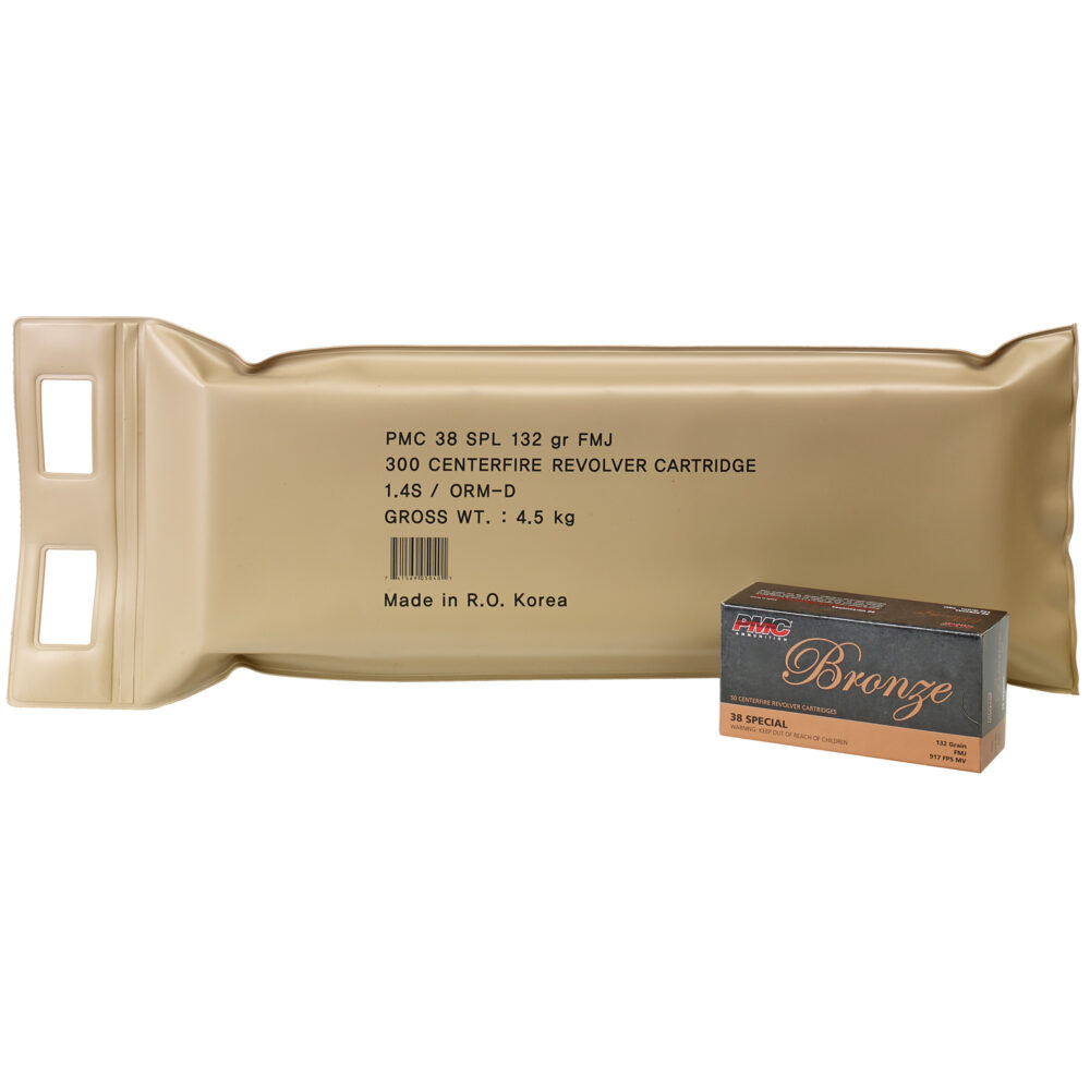 PMC Ammunition Bronze 38 Special 132 Grain 300 Round Bulk Pack