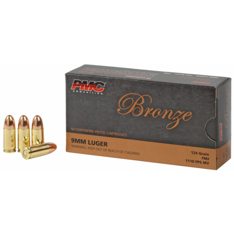 PMC Ammunition Bronze 9MM 124 Grain 50 Round Box
