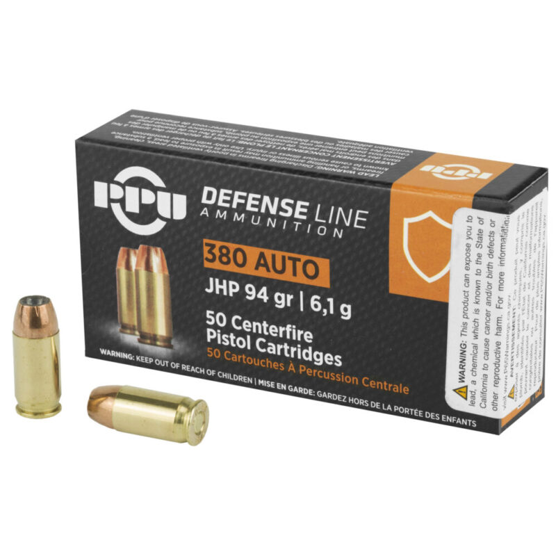 Prvi Partizan Handgun Defense 380 ACP 94Grain 50 Round Box