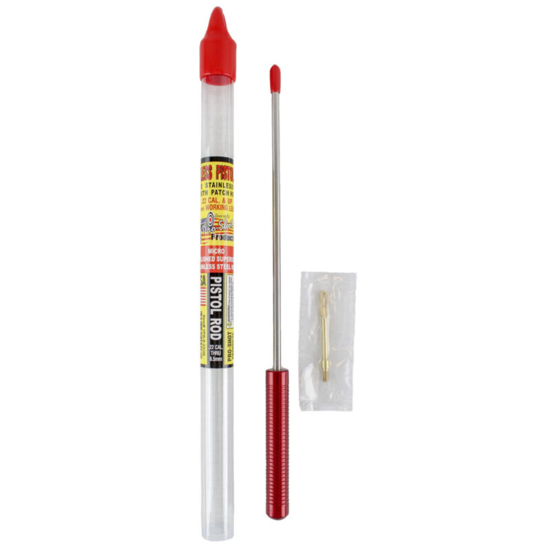 Pro-Shot Products Stainless Steel Pistol Cleaning Rod 8″ For .22 Caliber and Up 1 Piece