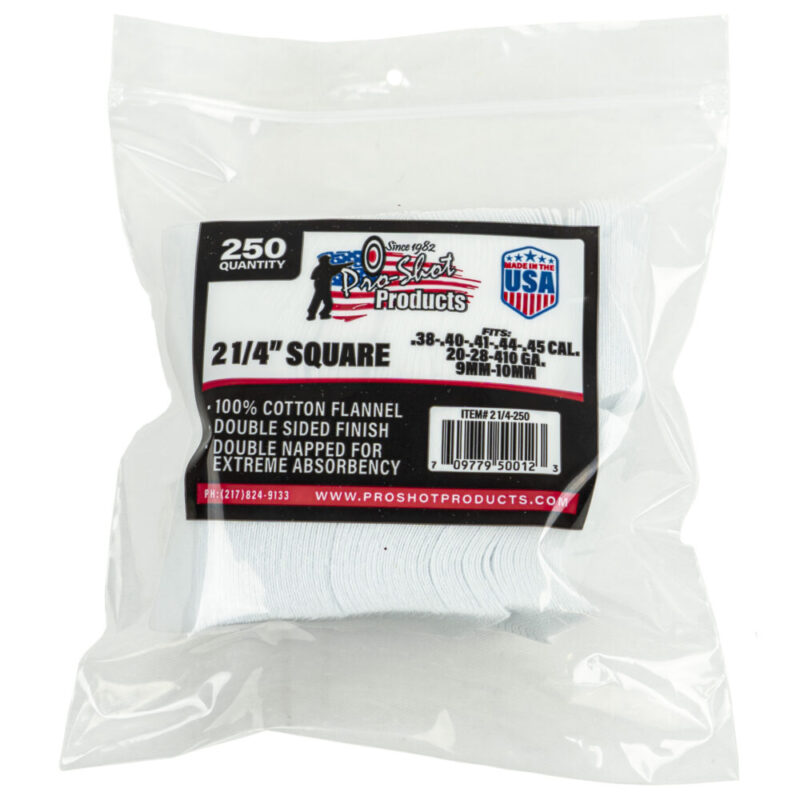 Pro-Shot Products Patch 2.25″ For 38-45 Caliber/20-410 Gauge 250 Pack