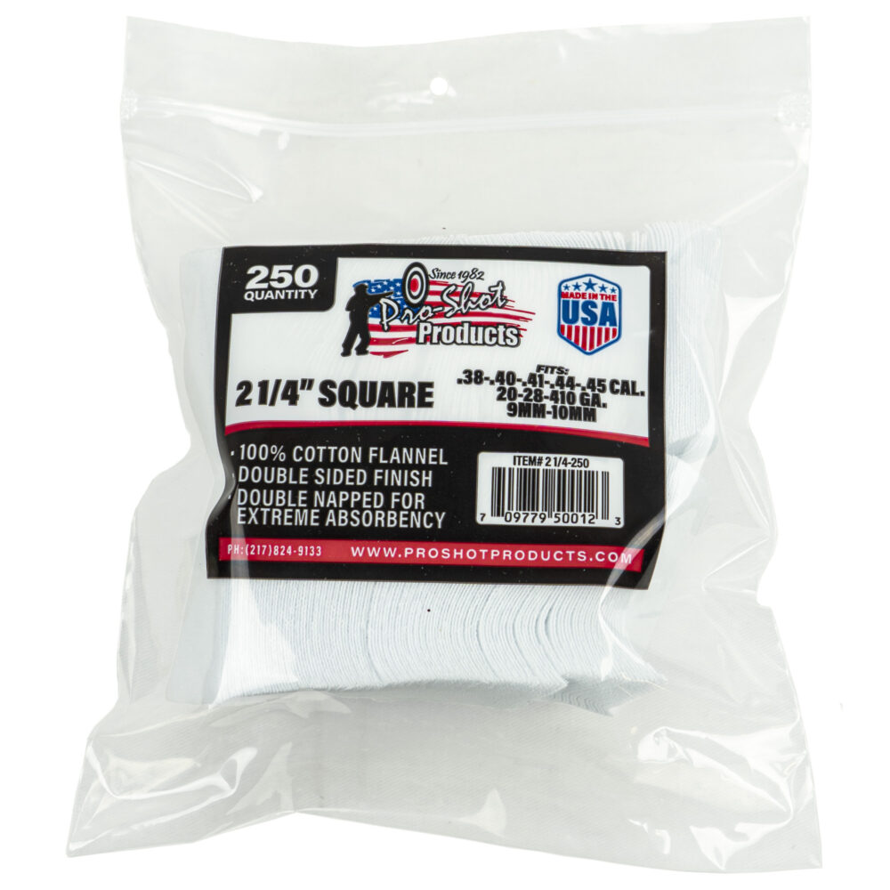 Pro-Shot Products Patch 2.25″ For 38-45 Caliber/20-410 Gauge 250 Pack