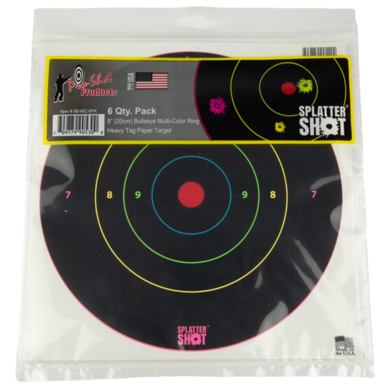 Pro-Shot Products Bullseye Target 8″ Bullseye 6 Pack