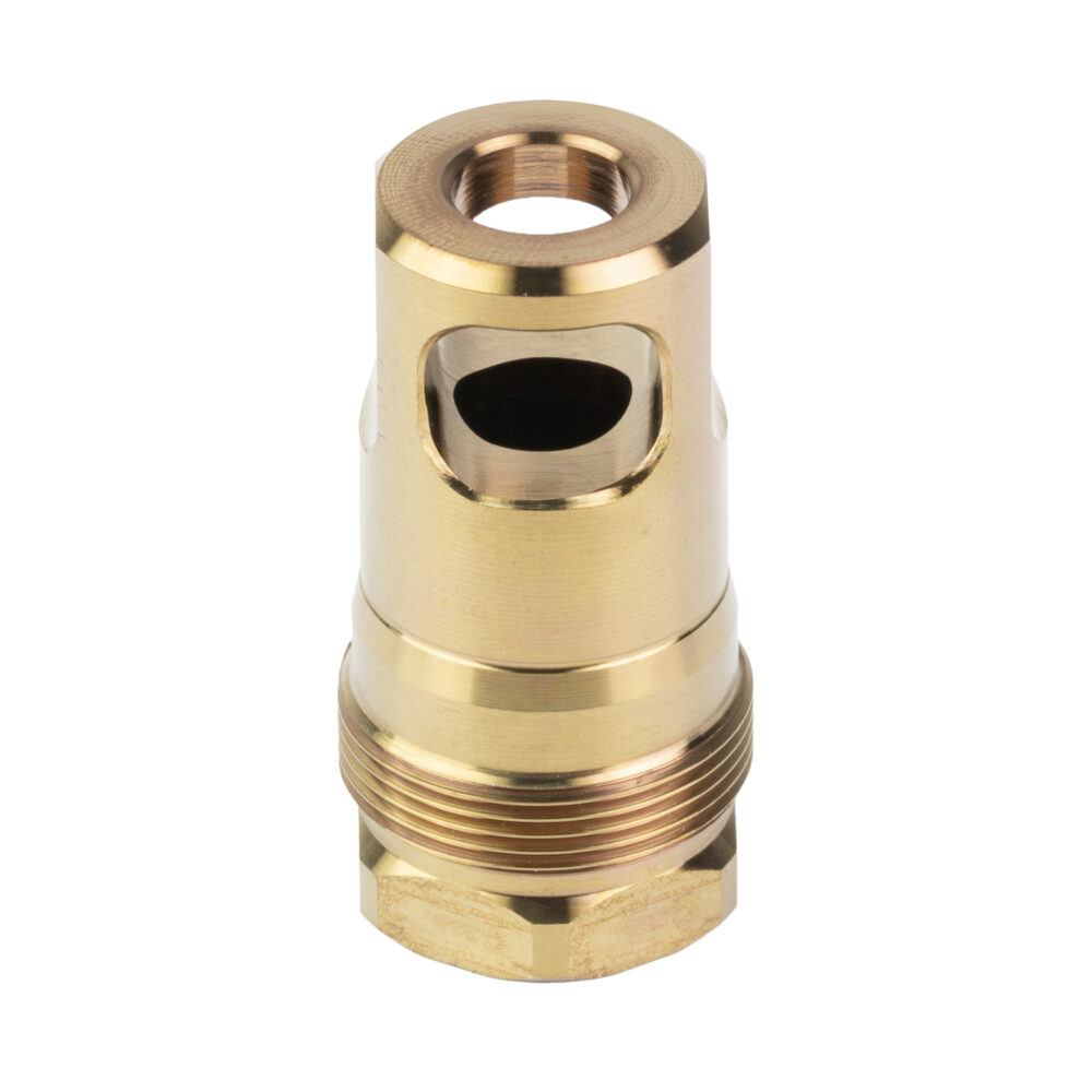 Rearden SPB Muzzle Brake 5/8X24 Thread Pitch .375 Bore Size Gold
