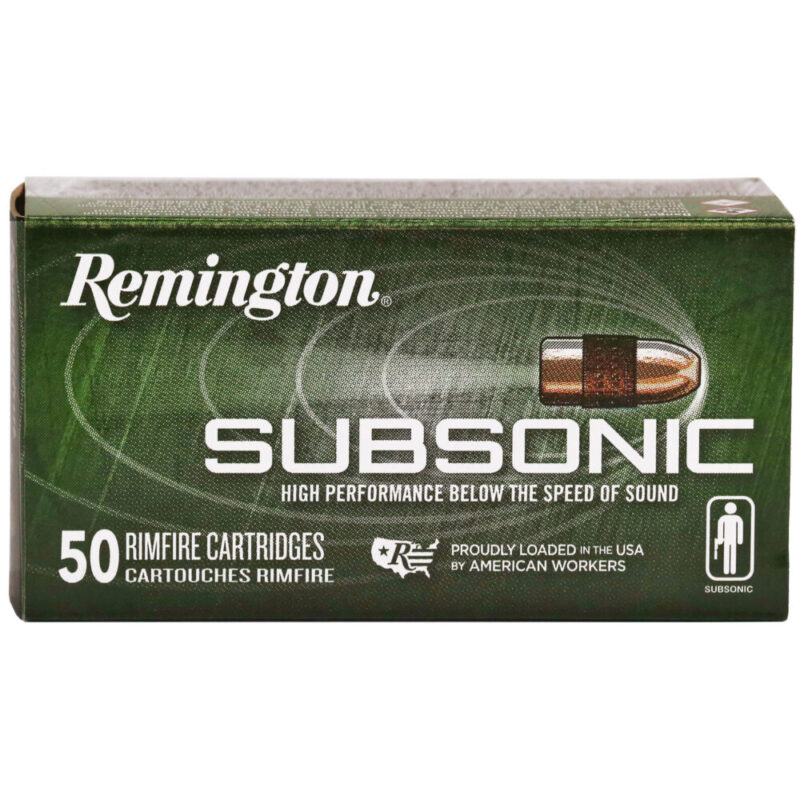 Remington Subsonic 22 LR 40 Grain 50 Round Box