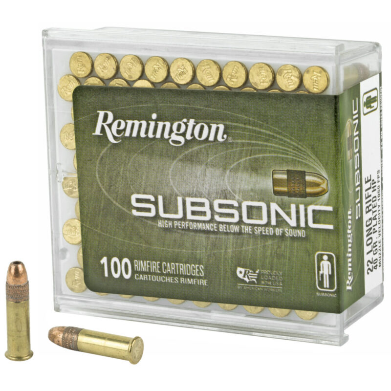 Remington Subsonic 22 LR 40 Grain 100 Round Box