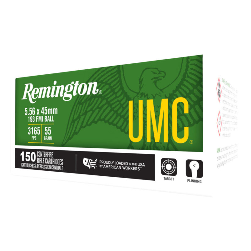Remington UMC M193 5.56 NATO 55 Grain 150 Round Box