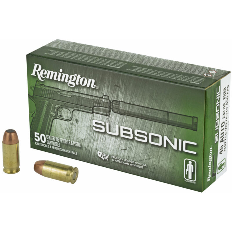 Remington Subsonic 45 ACP 230 Grain 50 Round Box