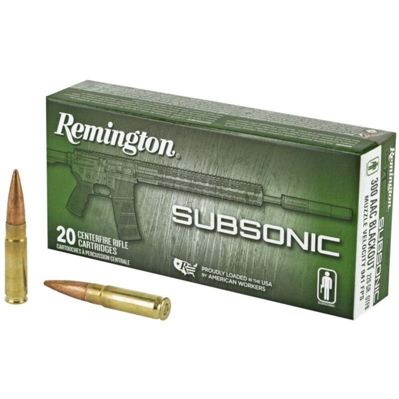 Remington Subsonic 300 Blackout 220 Grain 20 Round Box