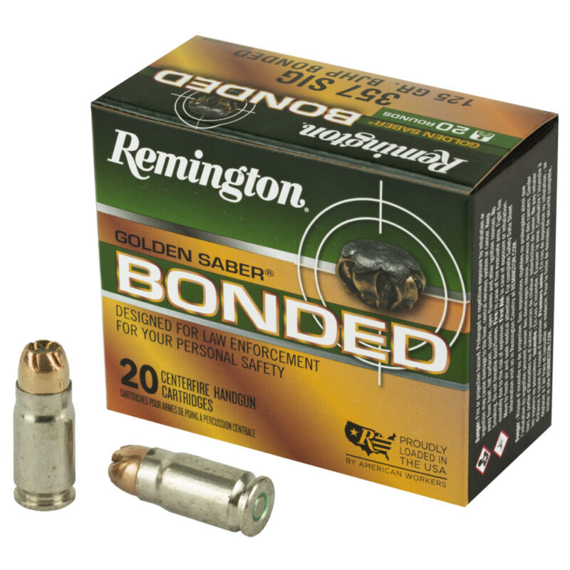 Remington Golden Saber 357 Sig 125 Grain 20 Round Box
