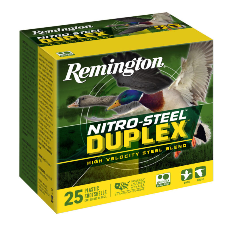 Remington Nitro Steel Duplex Field & Timber 12 Gauge 3″ #2 and #4 Shot
